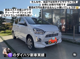 ダイハツ新車について